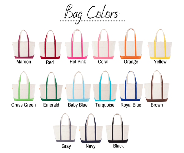 Personalized Boat Tote