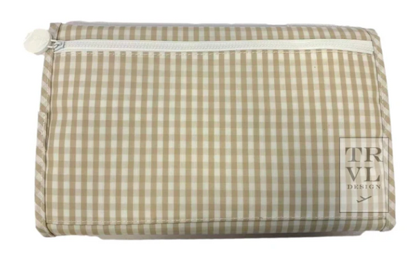 TRVL Game Changer - Changing Pad Gingham Khaki