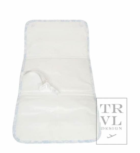 TRVL Game Changer - Changing Pad Bunny Toile Blue