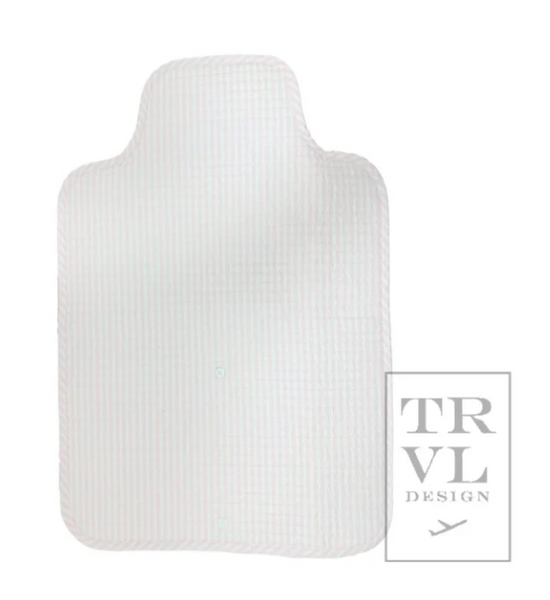 TRVL Quilted Changing Mat - Changing Pad Pimlico Stripe Pink