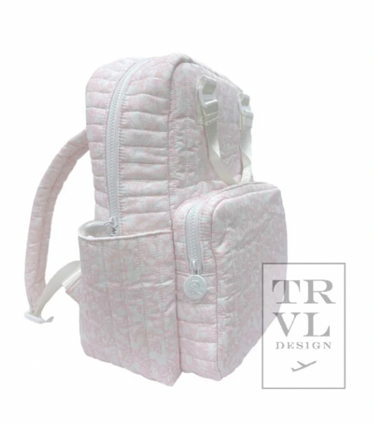 TRVL Quilted All You Need Bag - Diaper Bag Woodland Pink