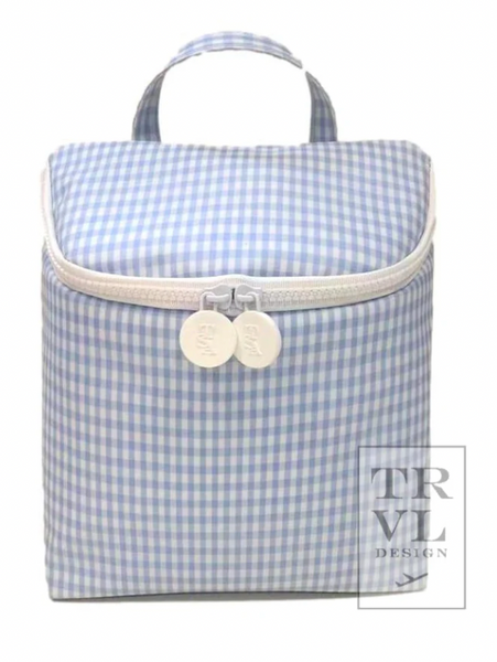 TRVL Away Lunch Bag - Gingham Mist