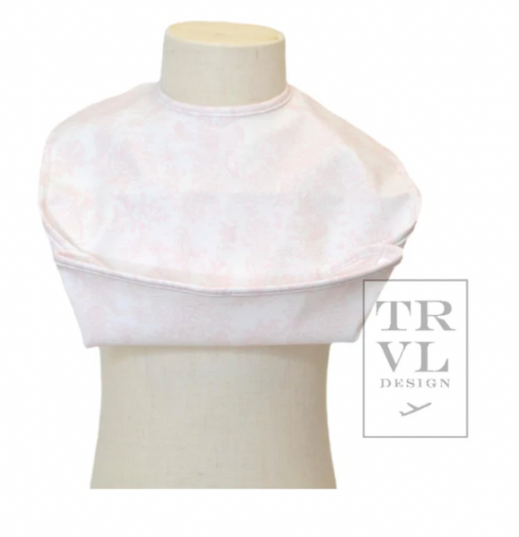 TRVL Best Bib - Bunny Toile Pink