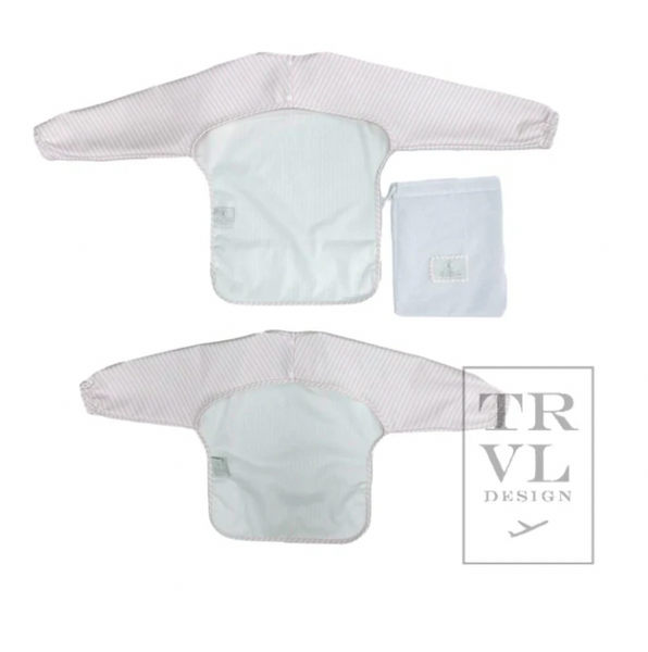 TRVL Perfect Smock - Bib Pimlico Stripe Pink