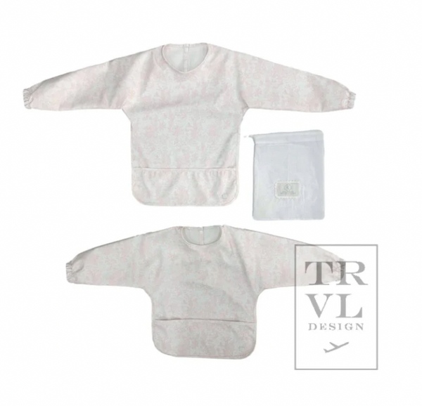 TRVL Perfect Smock - Bib Bunny Toile Pink