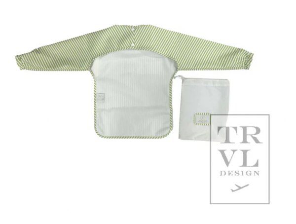 TRVL Perfect Smock - Bib Pimlico Stripe Green