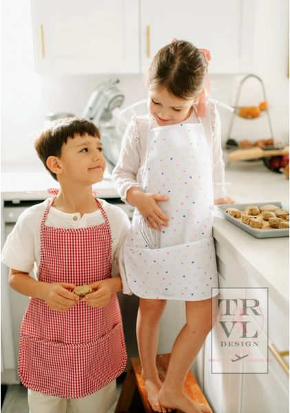 TRVL Apron - Gingham Red