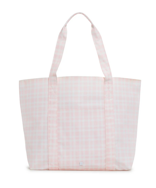 TRVL Jumbo Tote - Pimlico Plaid Pink