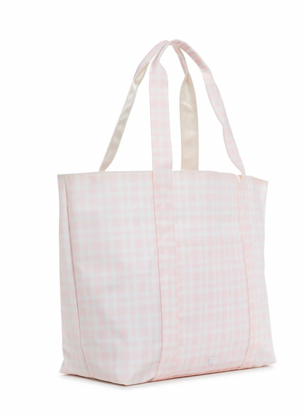 TRVL Jumbo Tote - Pimlico Plaid Pink